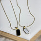 Dual side pendent necklace