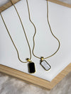 Dual side pendent necklace