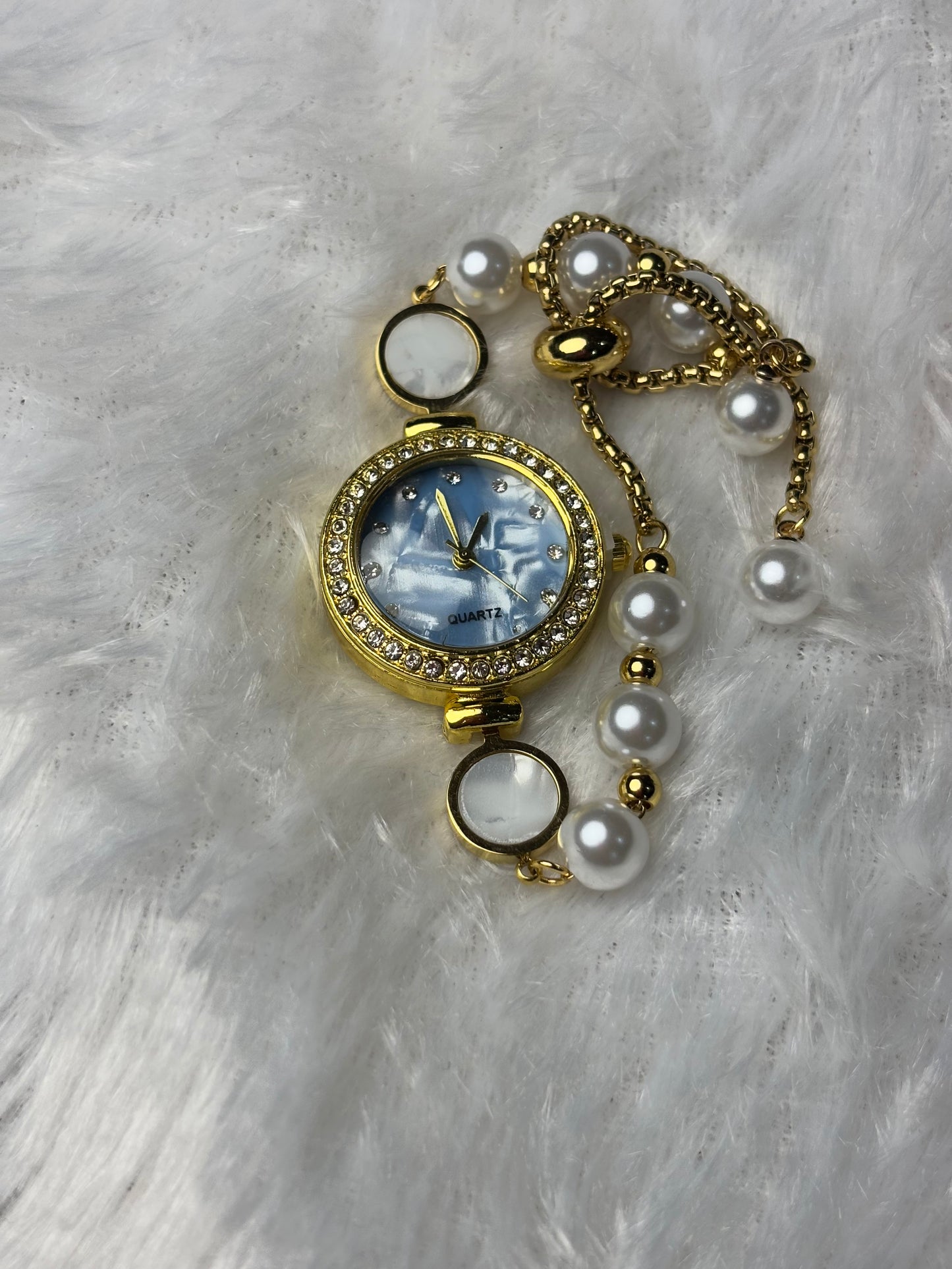 Mop with pearl wrist Adjustment watch - Quartz