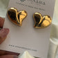 Bold heart earring