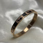 Enamelled Rose Gold- Men's Kada