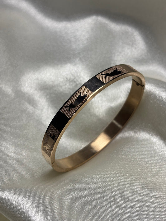 Enamelled Rose Gold- Men's Kada