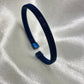 Blue plated Woven stainless steel cuff Bracelet - Men's Kada