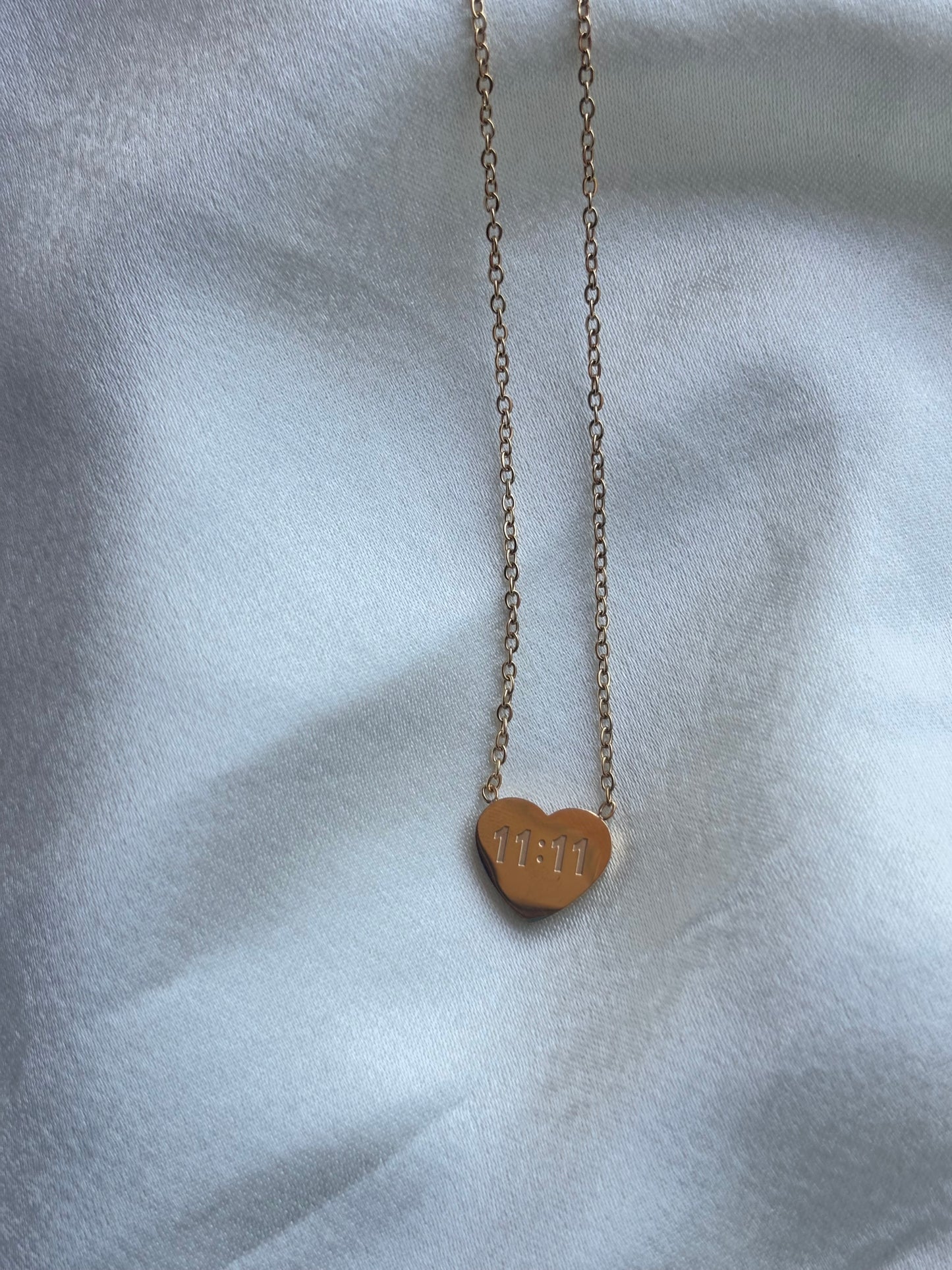 11:11 Heart Necklace