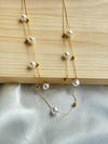 Chain Pearl Necklace