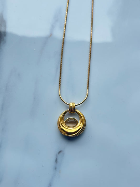 Crystal Circle Necklace