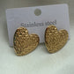 Textured heart Earring