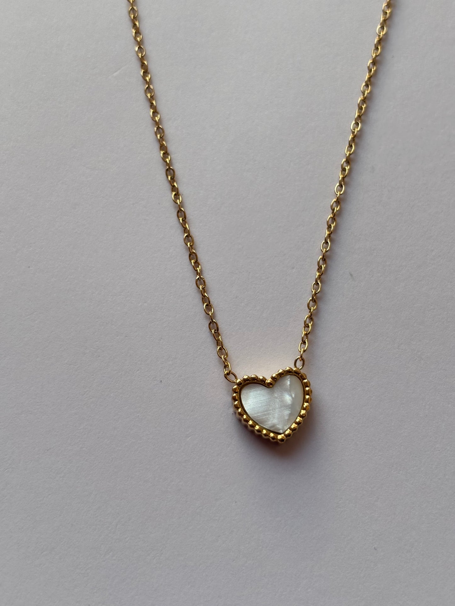 Mop Heart Necklace