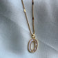 Oval Pendant with MOP