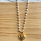 Pearl Necklace With Heart